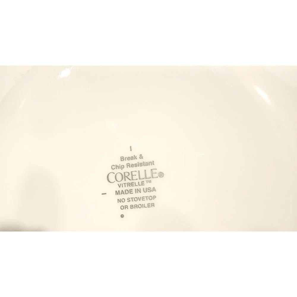 Corelle Squared Pattern  Salad Bread Plates (4)  Discontinued